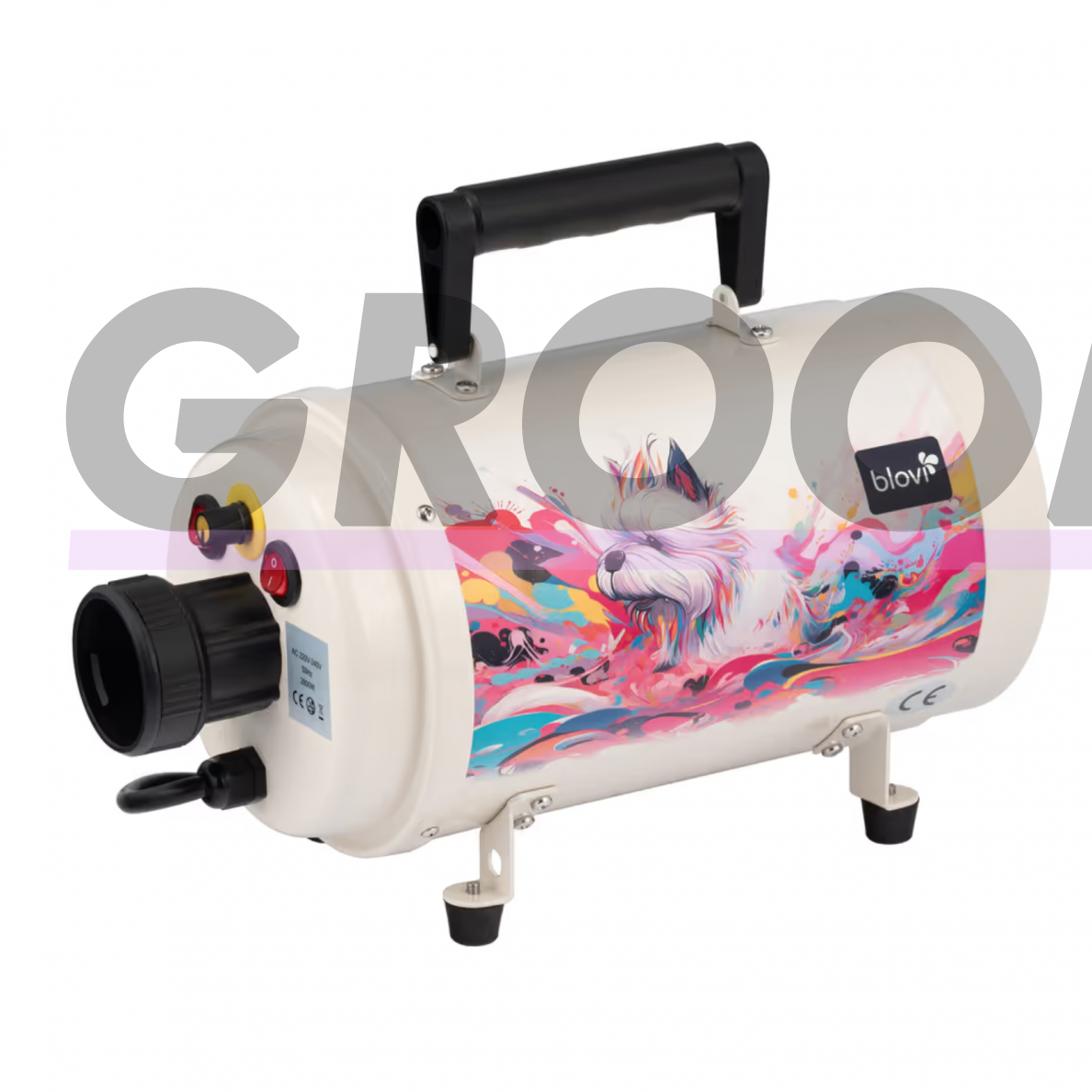 „Blovi Furious Dryer 2800 W“ - galingiausias rinkoje stalinis džiovintuvas su vienu varikliu reguliuojamu oro srautu 1