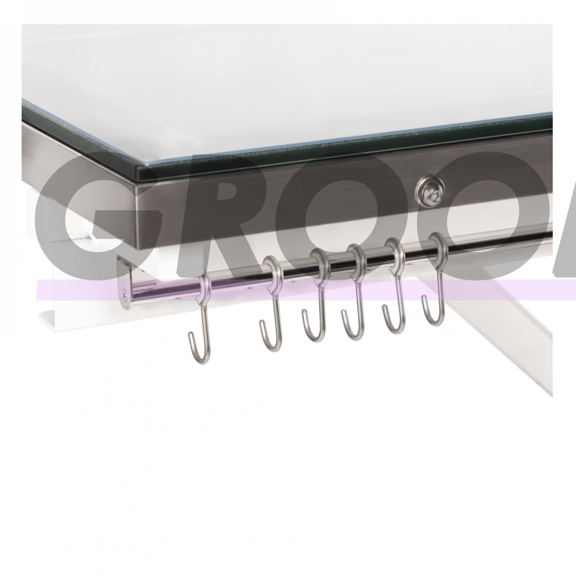 Blovi Luminous Pro 120x65 - профессиональный стол для груминга с подъемником и стеклянной столешницей с LED-подсветкой 5