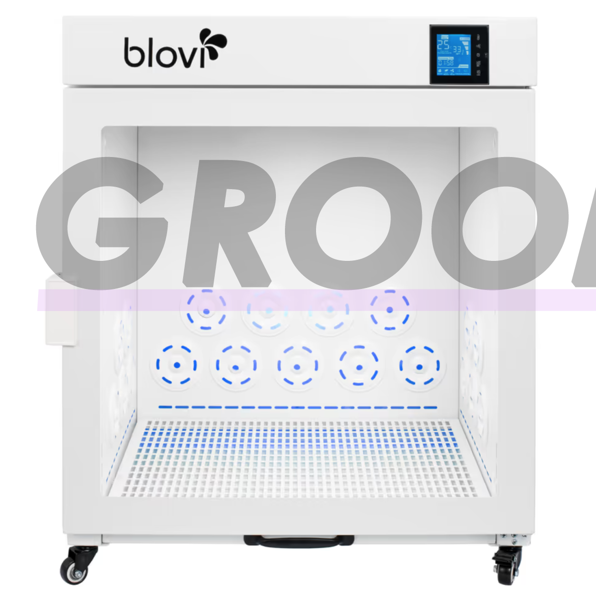 „Blovi Pet Dryer“ 2500 W – vidutinio dydžio džiovinimo kabina šunims ir katėms.