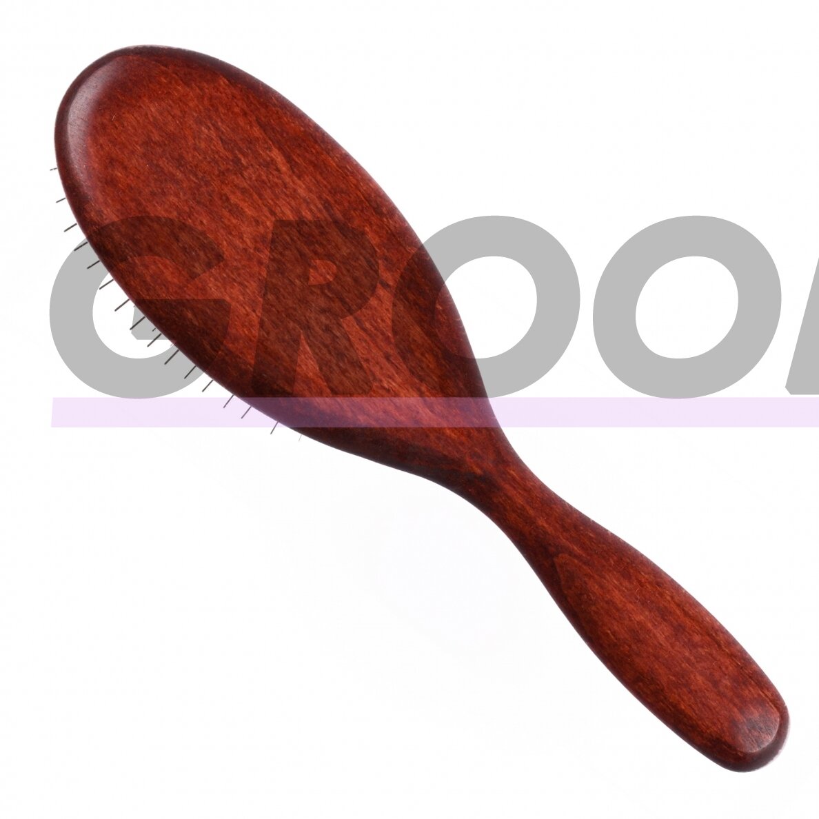 "Blovi Red Wood Pin Brush" - didelis ovalus šepetys su trumpais 20 mm smeigtukais 1