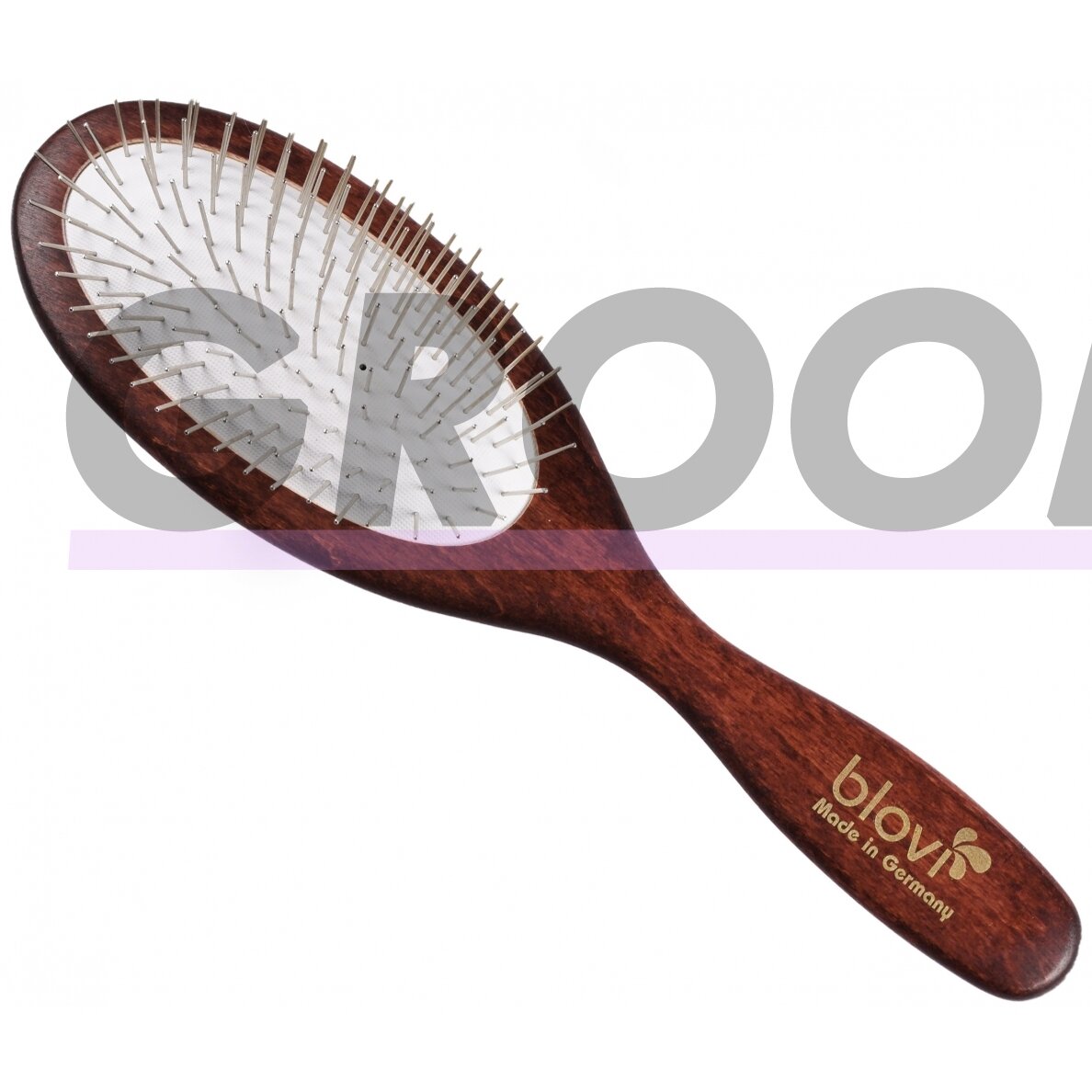 "Blovi Red Wood Pin Brush" - didelis ovalus šepetys su trumpais 20 mm smeigtukais