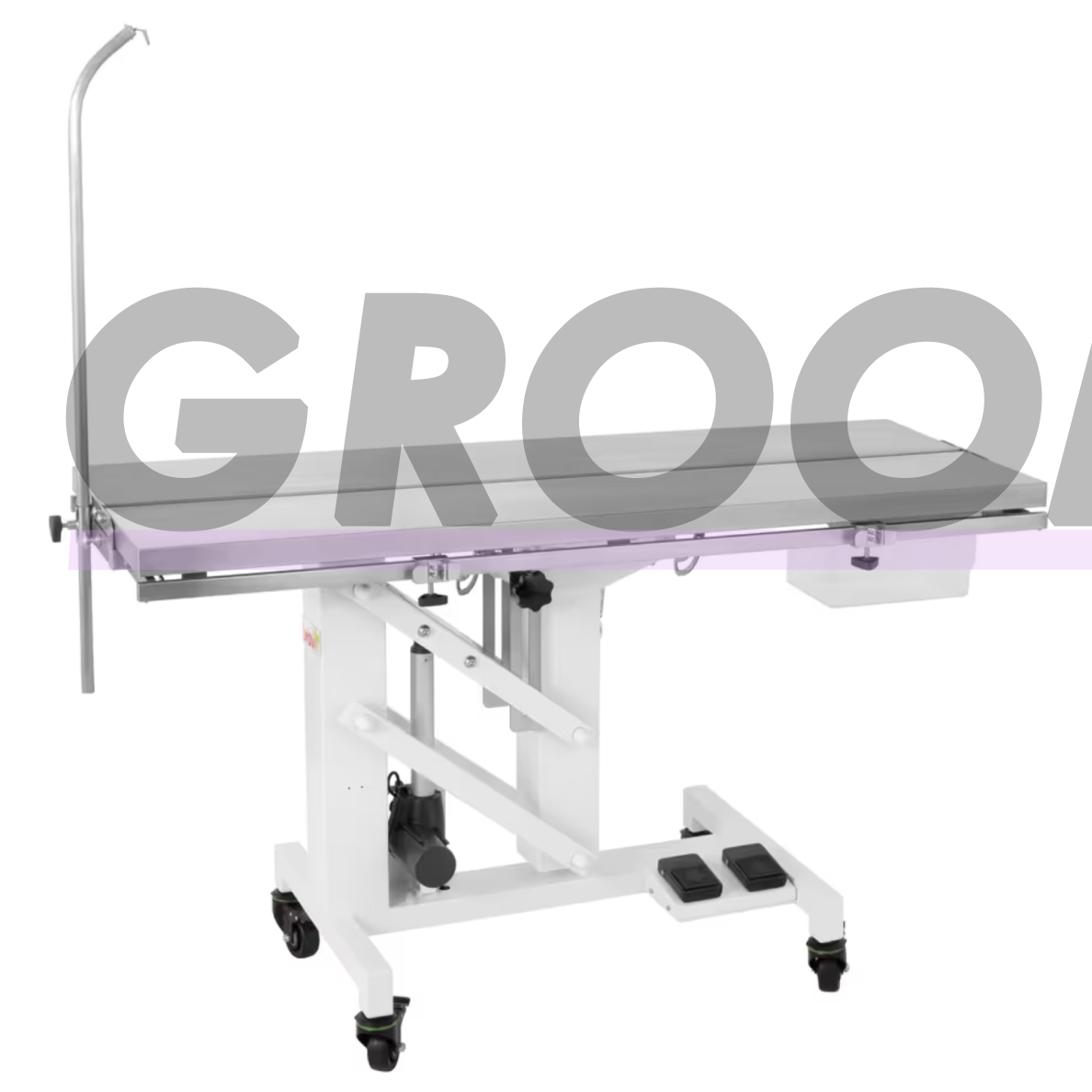 Blovi VT01 veterinarinis stalas 140 × 50 cm su reguliuojamu V formos stalviršiu 2 Blovi VT01 veterinarinis stalas 140 × 50 cm su reguliuojamu V formos stalviršiu 2