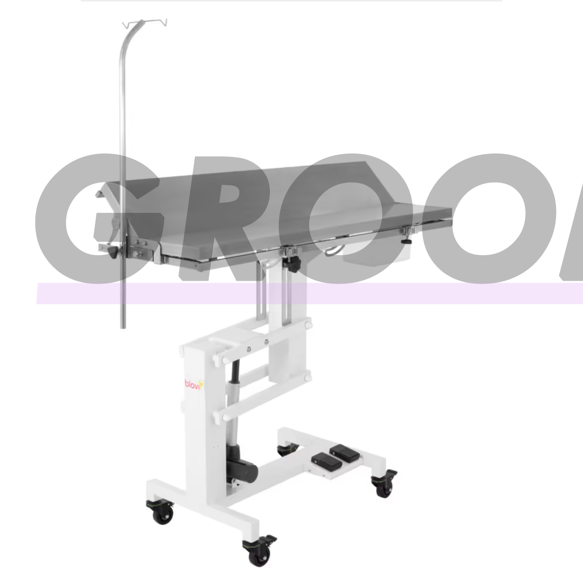 Blovi VT01 veterinarinis stalas 140 × 50 cm su reguliuojamu V formos stalviršiu 1 Blovi VT01 veterinarinis stalas 140 × 50 cm su reguliuojamu V formos stalviršiu 1