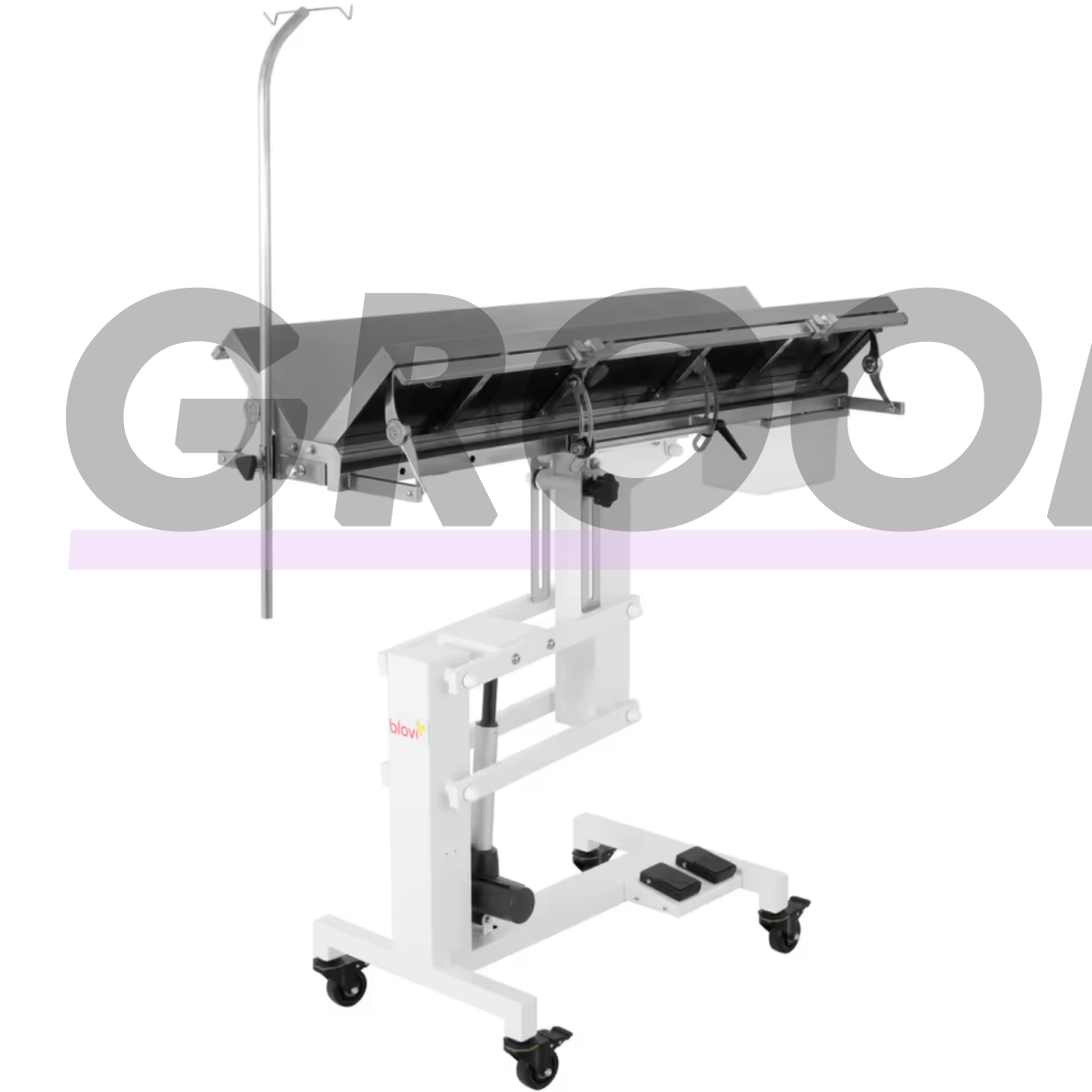 Blovi VT01 veterinarinis stalas 140 × 50 cm su reguliuojamu V formos stalviršiu 3