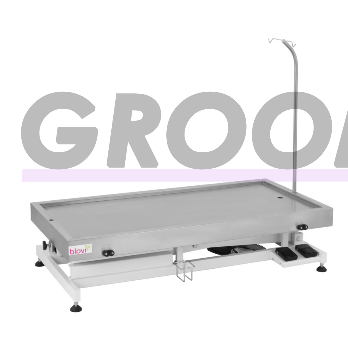 Blovi VT11 veterinarinis stalas 120 × 60 cm, ypač žemai nuleidžiamas 1 Blovi VT11 veterinarinis stalas 120 × 60 cm, ypač žemai nuleidžiamas 1