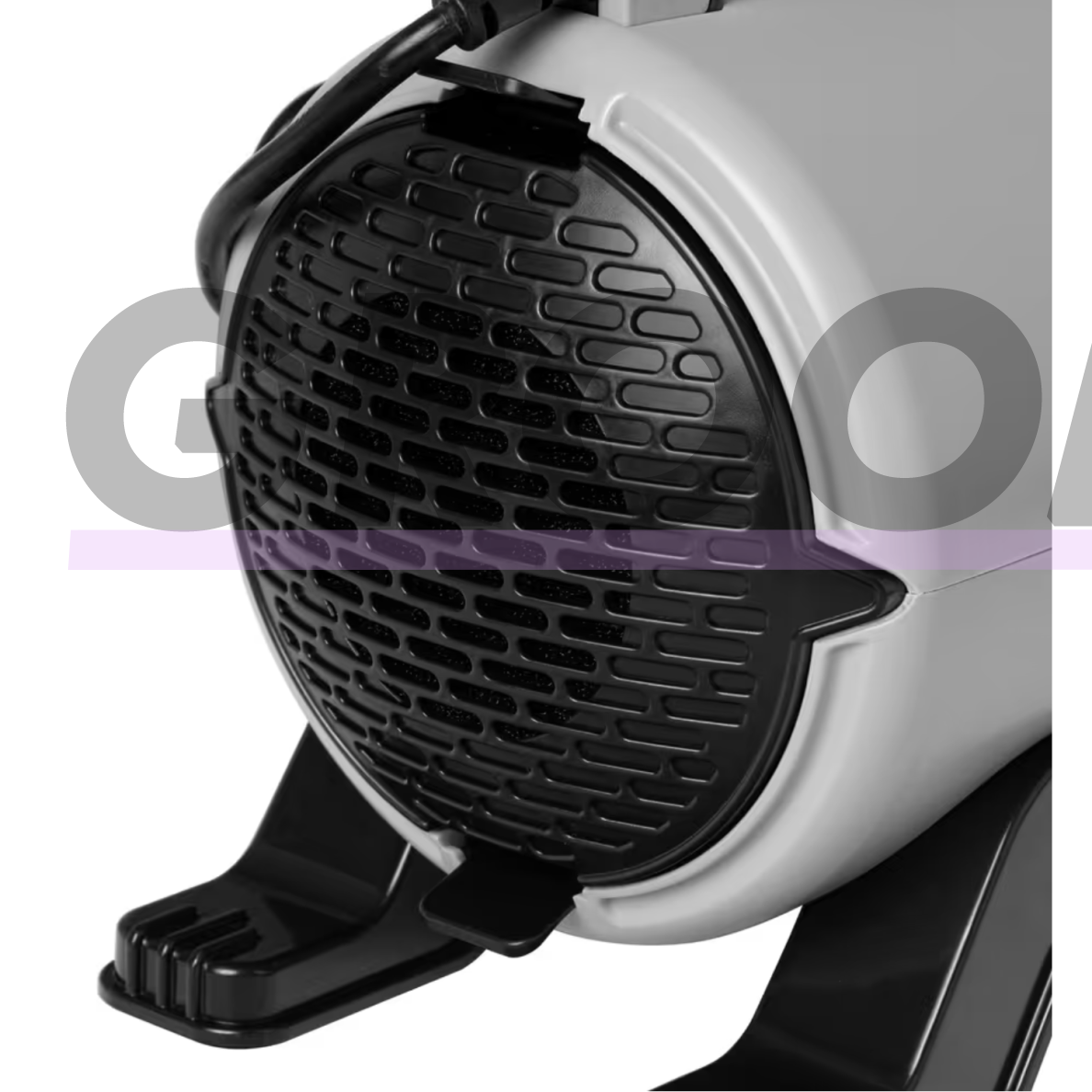 „Blovi Vulcano Grey Dryer“ 2600 W – džiovintuvas su sieniniu laikikliu, sklandžiu oro srauto reguliavimu, dviejų pakopų temperatūros valdymu ir jonizacija. 4
