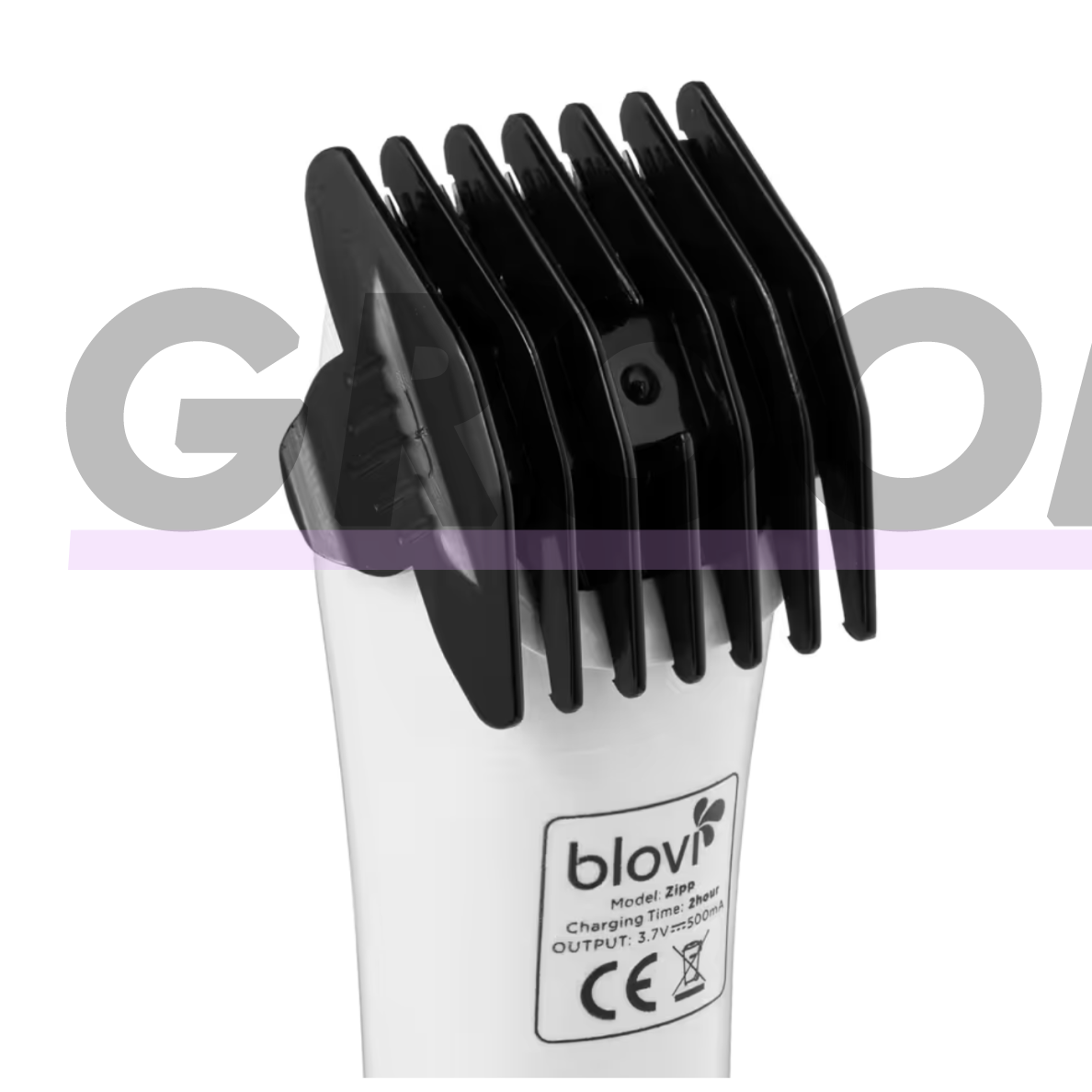 Blovi Zipp Cordless Clipper – belaidis apdailos trimeris su chromuotais ašmenimis, juodas. 3