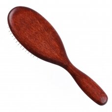 "Blovi Red Wood Pin Brush" - didelis ovalus šepetys su trumpais 20 mm smeigtukais