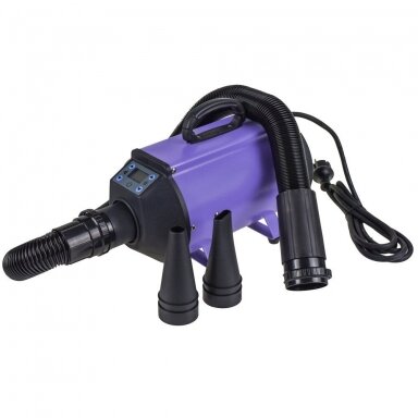 Canves 2200W - modernus stalo džiovintuvas su LCD ekranu, violetinis