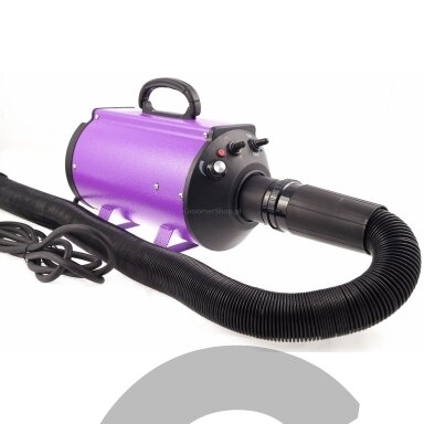 "Blovi DoubleBlaster 2200W" - stalinis džiovintuvas su tolygiai reguliuojamu oro srautu ir dviejų pakopų šildytuvu, violetinės spalvos "Blovi DoubleBlaster 2200W" - stalinis džiovintuvas su tolygiai reguliuojamu oro srautu ir dviejų pakopų šildytuvu, violetinės spalvos