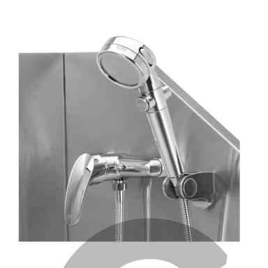 Blovi Free Standing Stainless Bath - Nerūdijančio plieno vonia groomeriams, skirta mažiems ir vidutinio dydžio šunims bei katėms Blovi Free Standing Stainless Bath - Nerūdijančio plieno vonia groomeriams, skirta mažiems ir vidutinio dydžio šunims bei katėms