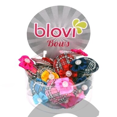 „Blovi Hats Clip“ 25 vnt. - spalvingi segtukai, languotos kepurės