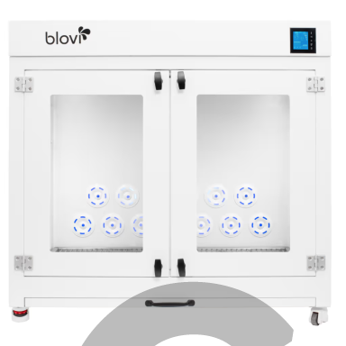 „Blovi Pet Dryer“ 3500 W – didelė džiovinimo kabina šunims ir katėms, su pertvaromis.