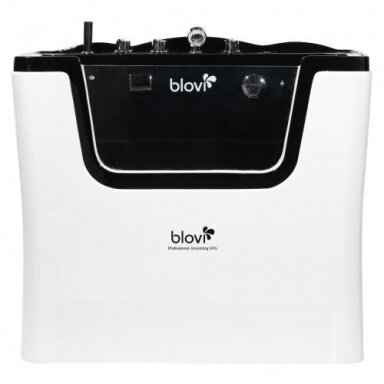 "Blovi Professional Grooming SPA" 120x73x95 cm - ozono vonia su "Milky SPA Micro Bubble" technologija ir hidromasažu, juodai baltos spalvos "Blovi Professional Grooming SPA" 120x73x95 cm - ozono vonia su "Milky SPA Micro Bubble" technologija ir hidromasažu, juodai baltos spalvos