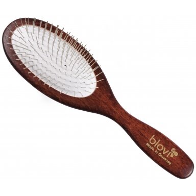 "Blovi Red Wood Pin Brush" - didelis ovalus šepetys su trumpais 20 mm smeigtukais