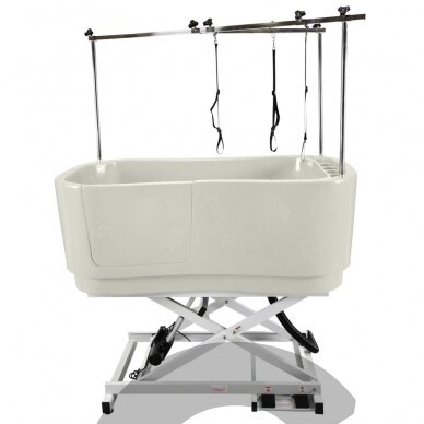 Blovi Electric Dog Bath - большая и надежная ванна для грумера с электрическим подъемником и двухсторонней штангой 12