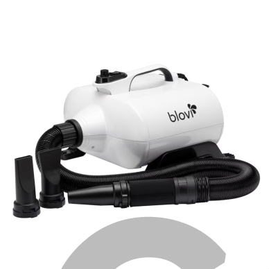 „Blovi Arctic Pet Blaster“ 3000 W – džiovintuvas su sieniniu laikikliu, sklandžiu oro srauto reguliavimu ir dviejų pakopų temperatūros valdymu. 5