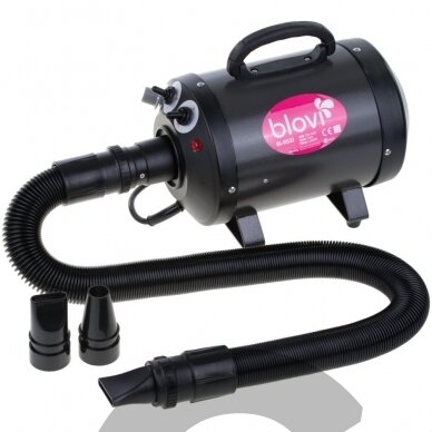 "Blovi Beep Black Blaster 2000W" - stalinis džiovintuvas su tolygiai reguliuojamu oro srautu ir 2 pakopų šilumos reguliavimu, 60 l/s. "Blovi Beep Black Blaster 2000W" - stalinis džiovintuvas su tolygiai reguliuojamu oro srautu ir 2 pakopų šilumos reguliavimu, 60 l/s.