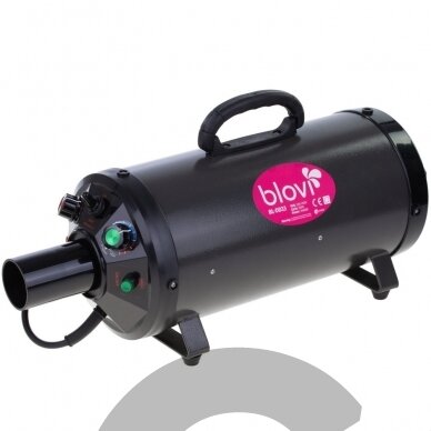 "Blovi Black Dragon Ionic Blaster" 3400 W - galingas stalinis džiovintuvas su dviem varikliais, jonizacija, tolygiu temperatūros ir oro srauto reguliavimu 2