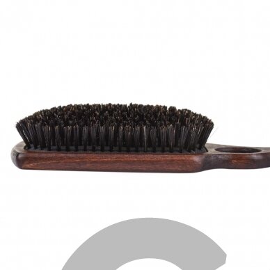 Blovi Brown Wood Brush 26cm - очень большая деревянная щетка с натуральной щетиной и отверстием для пальца, для пород с короткой и/или тонкой шерстью 3