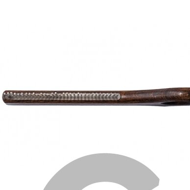 "Blovi" rudos medinės šukos 25 cm - medinės šukos su besisukančiais dantukais ir skylute pirštui 3