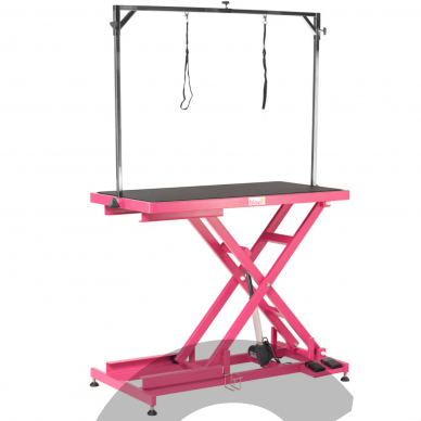 Blovi Callisto Pink - электрический подъемный стол, столешница 125 см x 65 см, розовый 2