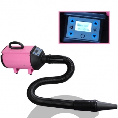 Blovi Canves 2200W su LCD ekranu Rožinis Blovi Canves 2200W su LCD ekranu Rožinis
