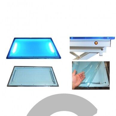 Blovi Crystal Electric Light 110x60cm - профессиональный электрический стол с подсветкой из акрилового стекла 2