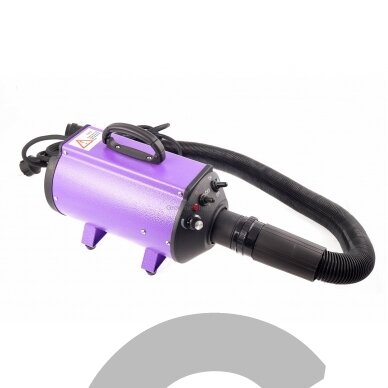 "Blovi DoubleBlaster 2200W" - stalinis džiovintuvas su tolygiai reguliuojamu oro srautu ir dviejų pakopų šildytuvu, violetinės spalvos 3 "Blovi DoubleBlaster 2200W" - stalinis džiovintuvas su tolygiai reguliuojamu oro srautu ir dviejų pakopų šildytuvu, violetinės spalvos 3