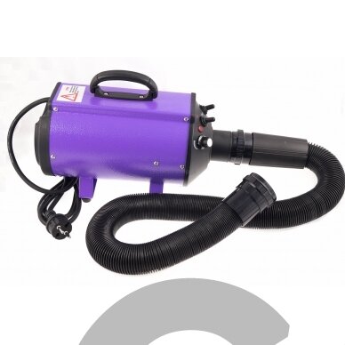 "Blovi DoubleBlaster 2200W" - stalinis džiovintuvas su tolygiai reguliuojamu oro srautu ir dviejų pakopų šildytuvu, violetinės spalvos 4 "Blovi DoubleBlaster 2200W" - stalinis džiovintuvas su tolygiai reguliuojamu oro srautu ir dviejų pakopų šildytuvu, violetinės spalvos 4