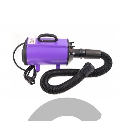 "Blovi DoubleBlaster 2200W" - stalinis džiovintuvas su tolygiai reguliuojamu oro srautu ir dviejų pakopų šildytuvu, violetinės spalvos "Blovi DoubleBlaster 2200W" - stalinis džiovintuvas su tolygiai reguliuojamu oro srautu ir dviejų pakopų šildytuvu, violetinės spalvos