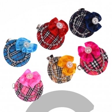 „Blovi Hats Clip“ 25 vnt. - spalvingi segtukai, languotos kepurės 3