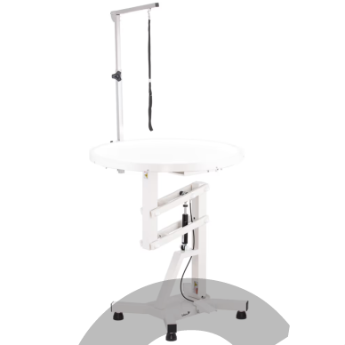 „Blovi Luce Air Lift LED Grooming Table“ – kirpimo stalas su apšviestu 70 cm pasukamu stalviršiu ir pneumatiniu keltuvu. 1