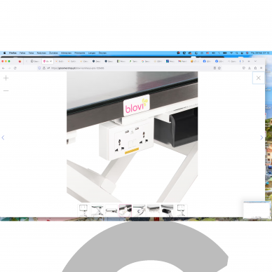 Blovi Luminous Pro 120x65 - профессиональный стол для груминга с подъемником и стеклянной столешницей с LED-подсветкой 2