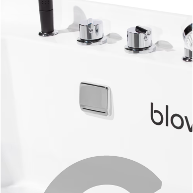 "Blovi Professional Grooming SPA" 120x73x95 cm - ozono vonia su "Milky SPA Micro Bubble" technologija ir hidromasažu, rožinės ir baltos spalvos 7