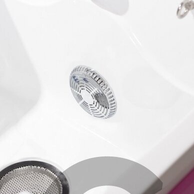 "Blovi Professional Grooming SPA" 65x60x85 cm - ozono vonia su "Milky SPA Micro Bubble" technologija ir hidromasažu, rožinės ir baltos spalvos 5