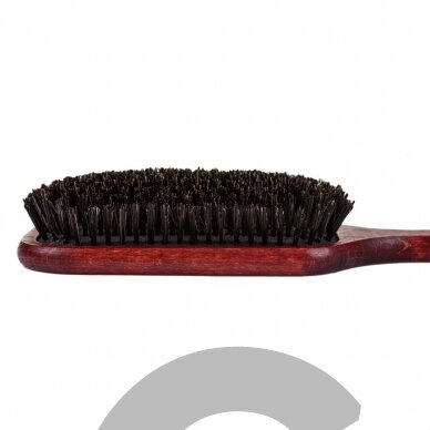 Blovi Red Wood Brush 24,5cm - очень большая деревянная щетка с натуральной щетиной для короткошерстных/мягкошерстных пород 3
