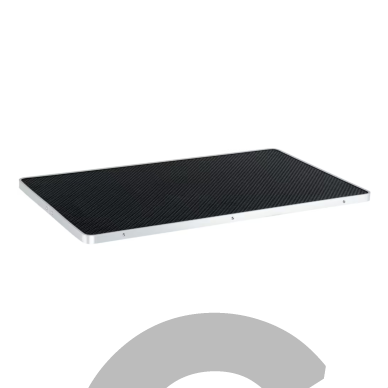 „Blovi Table Top 95 × 55 cm“ – keičiamas stalviršis gyvūnų kirpimo stalams, juodas.