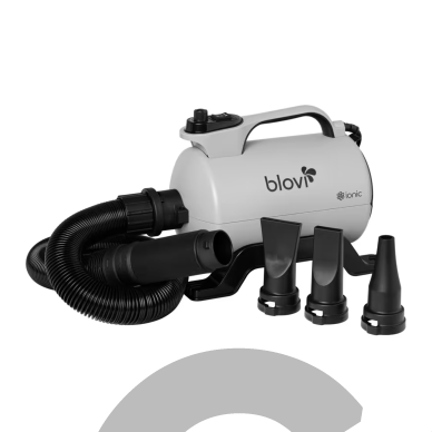 „Blovi Vulcano Grey Dryer“ 2600 W – džiovintuvas su sieniniu laikikliu, sklandžiu oro srauto reguliavimu, dviejų pakopų temperatūros valdymu ir jonizacija. 5