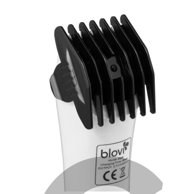 Blovi Zipp Cordless Clipper – belaidis apdailos trimeris su chromuotais ašmenimis, juodas. 3