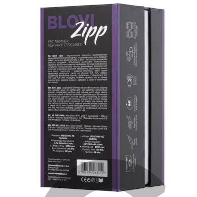 Blovi Zipp Cordless Clipper – belaidis apdailos trimeris su chromuotais ašmenimis, juodas. 5 Blovi Zipp Cordless Clipper – belaidis apdailos trimeris su chromuotais ašmenimis, juodas. 5
