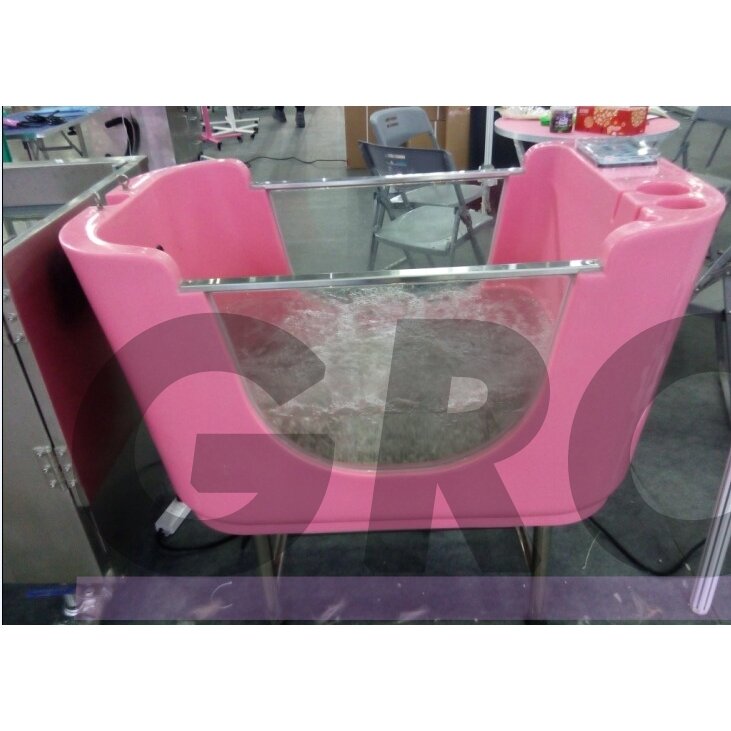 Hydro Therapy Dog Spa Pink Tub - profesionali vonia su SPA sistema ir ozono funkcija, rožinė-balta 2