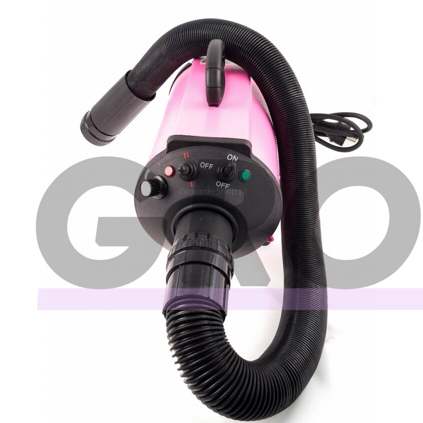 Blovi DoubleBlaster 2200W - stalo džiovintuvas su sklandžiu oro srauto valdymu ir 3 pakopų šildymo valdymas, rožinis 1