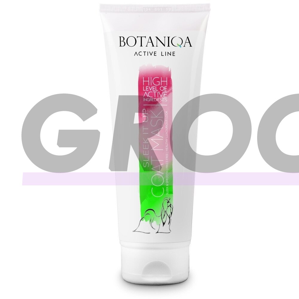 Botaniqa Active Line Sleek It Up Coat Mask - профессиональная разглаживающая и утяжеляющая маска для шерсти, для пород с длинной шелковистой шерстью, концентрат 1:30 4