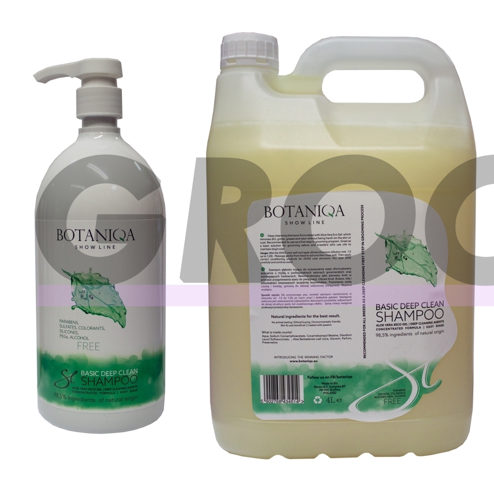 Botaniqa Show Line Basic Deep Clean Shampoo - koncentruotas giliai valantis šampūnas