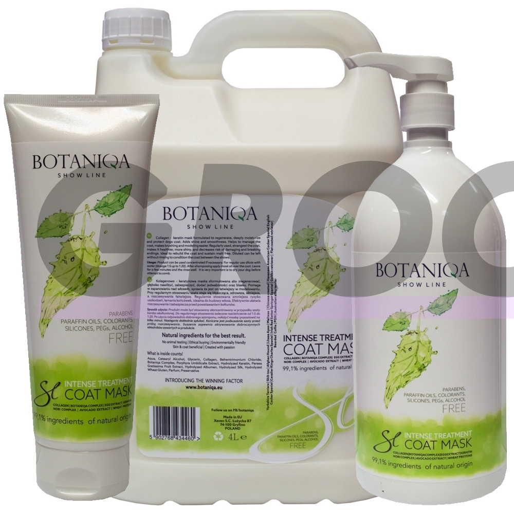 "Botaniqa Show Line Intense Treatment Coat Mask" - увлажняющая маска с коллагеном и кератином