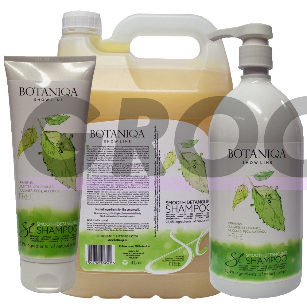 Botaniqa Show Line Smooth Detangling šampūnas ilgaplaukėms veislėms 1:15 koncentratas Botaniqa Show Line Smooth Detangling šampūnas ilgaplaukėms veislėms 1:15 koncentratas