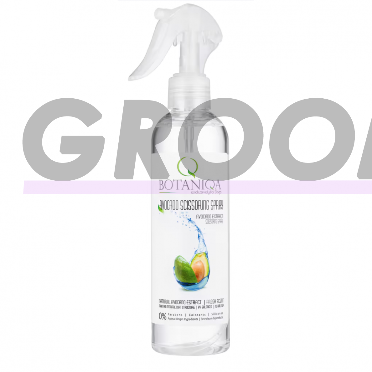Botaniqa Avocado Scissoring Spray 250ml - padeda kontroliuoti kailį kerpant žirklėmis ir formuojant 3