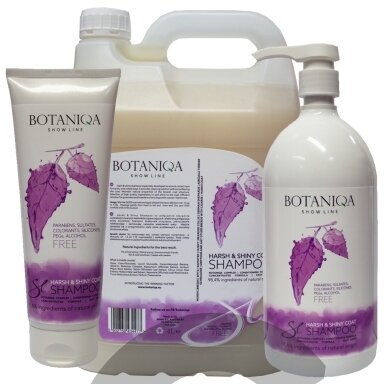 Botaniqa Show Line Harsh&Shiny Coat Shampoo - šampūnas šiurkščiaplaukiams šunims Botaniqa Show Line Harsh&Shiny Coat Shampoo - šampūnas šiurkščiaplaukiams šunims