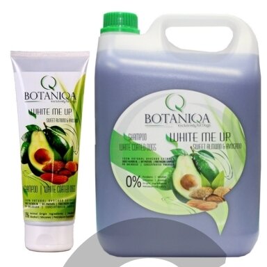 Botaniqa White Me Up Sweet Almond & Avocado Shampoo - šampūnas baltiems ir šviesios spalvos šunims Botaniqa White Me Up Sweet Almond & Avocado Shampoo - šampūnas baltiems ir šviesios spalvos šunims